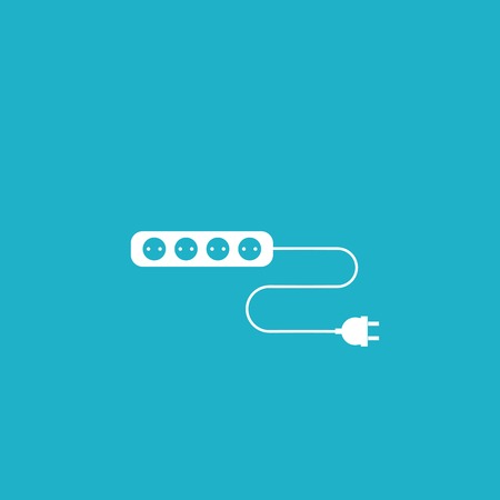 Wire, socket and electric plug vector designのイラスト素材