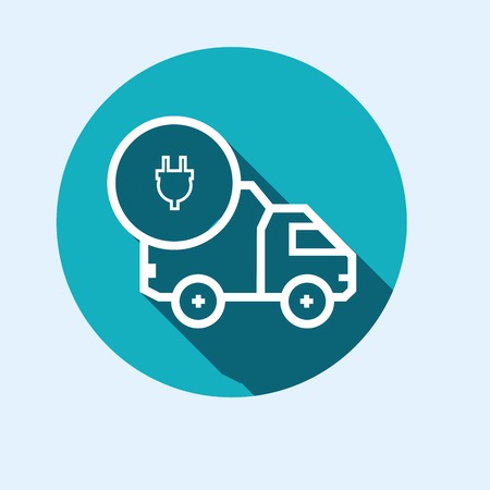 Icon for vehicle delivery services and goods