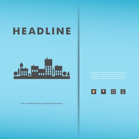 Vector design of black silhouette cityscape epsのイラスト素材