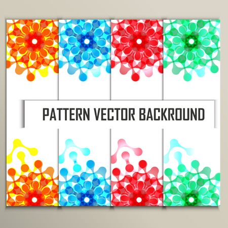 Set for design in molecules abstract styleのイラスト素材