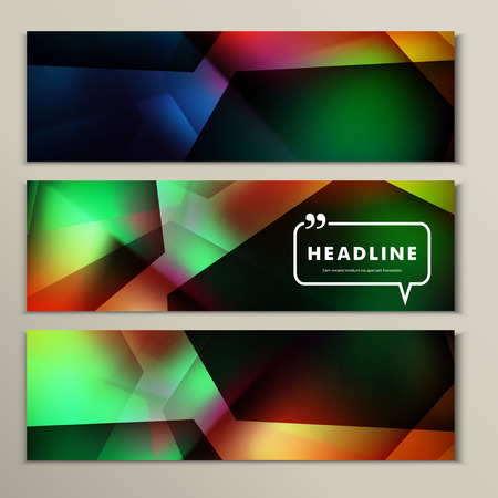 Set abstract backgrounds blue green and yellowのイラスト素材