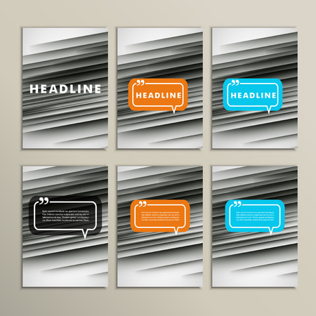 lines on a colored background. Set vector banners.のイラスト素材