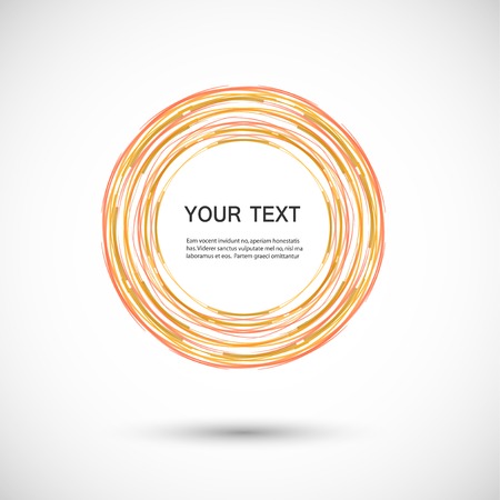 Vector color line twirl design.のイラスト素材