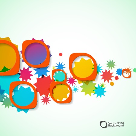 Abstract background of colored rounded bulk items.のイラスト素材