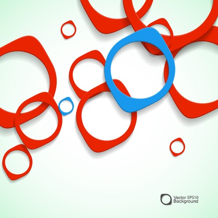 Abstract background of colored rounded bulk items.のイラスト素材