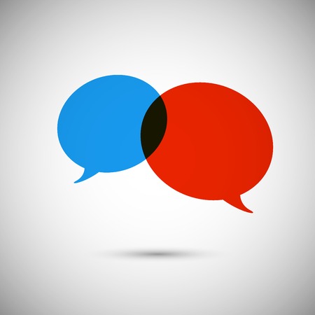 Creative background of colorful speech bubbles eps.のイラスト素材