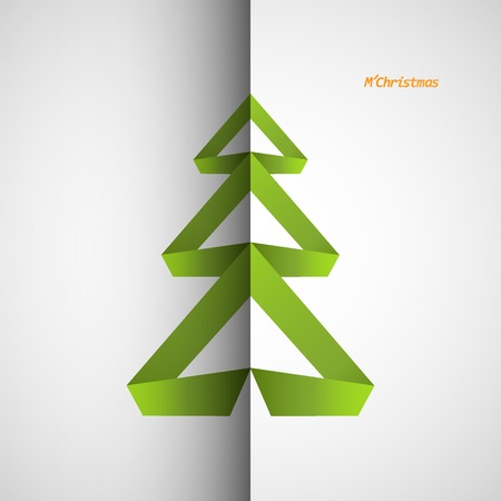 Christmas tree icon on a simple background.のイラスト素材