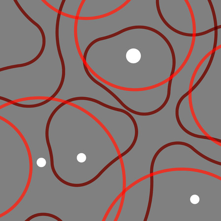 Abstract modern background of lines and balls.のイラスト素材