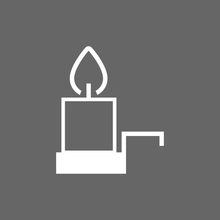 Icon Christmas candle for holiday season.のイラスト素材