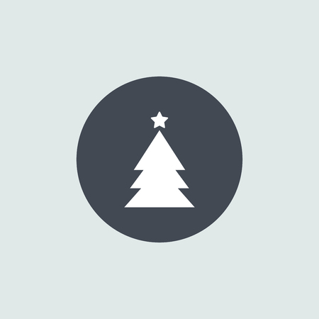 Icon Christmas tree for holiday season.のイラスト素材