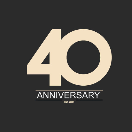 anniversary icon with abstract elements.のイラスト素材