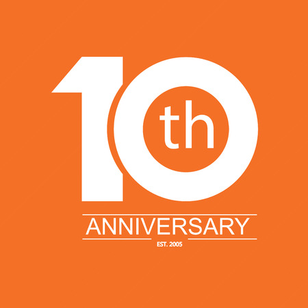 anniversary icon with abstract elements.のイラスト素材