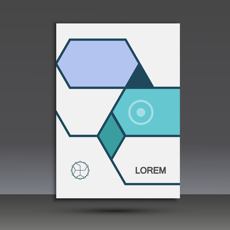 Vector abstract hexagon set.のイラスト素材