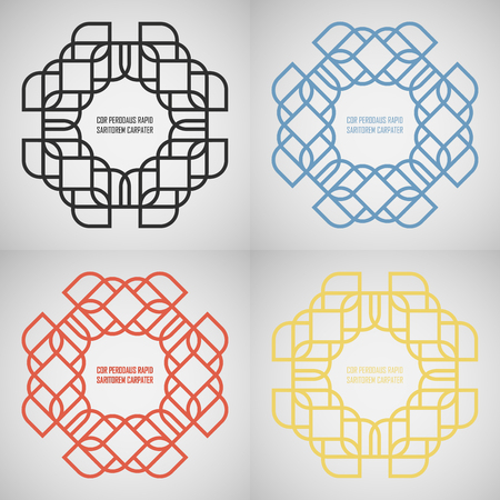 Vector abstract figures. template  design.のイラスト素材