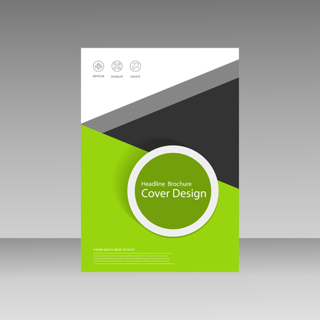 Abstract brochure design template. flyer design, book, print design, brochure template. Brochure abstract design. Brochure background.のイラスト素材