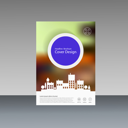 City design brochure template.のイラスト素材