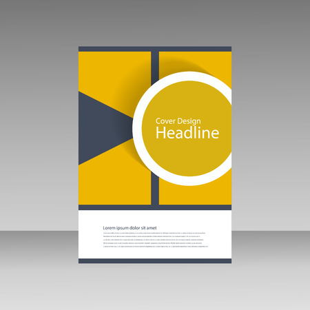 Brochure business style cover template.のイラスト素材