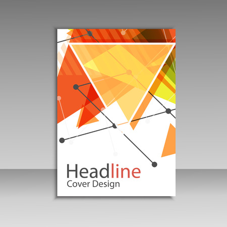 Brochure design triangle template vector.のイラスト素材