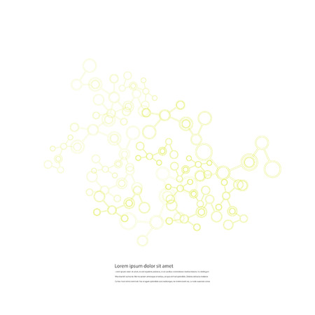 Network And Connection Background. Minimal Molecule Background.のイラスト素材