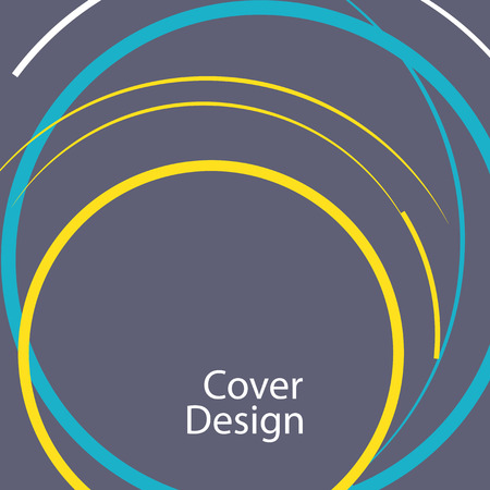 Abstract line circle design.のイラスト素材