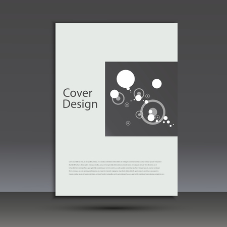 Brochure design template cover. Vector abstract round.のイラスト素材