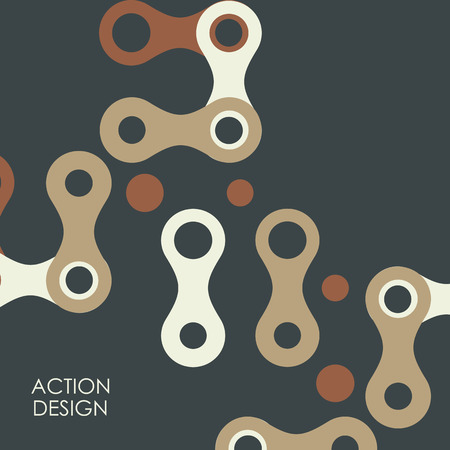 Vector pattern with abstract figures.のイラスト素材