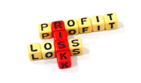 profit and loss business risk conceptの写真素材
