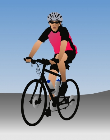 cyclistのイラスト素材