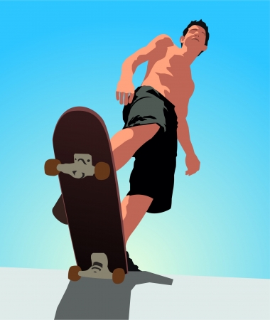 skaterのイラスト素材