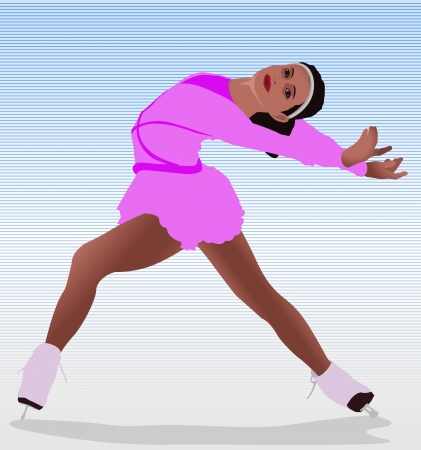 figure skatingのイラスト素材