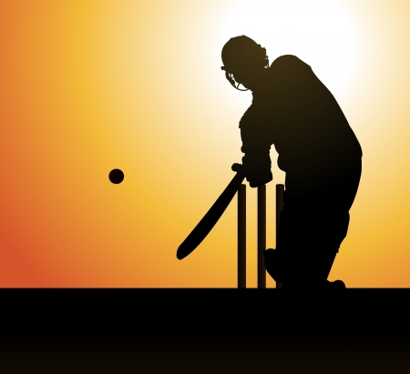 Cricket player のイラスト素材