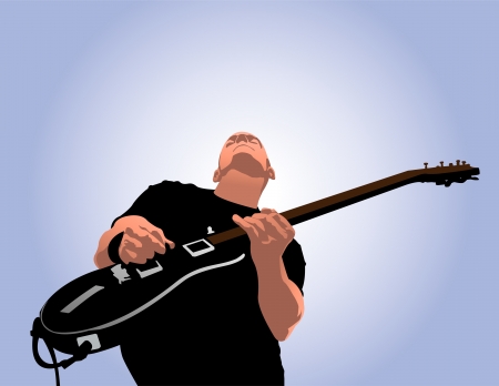 Guitar playerのイラスト素材