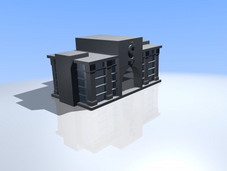 3D bankの写真素材