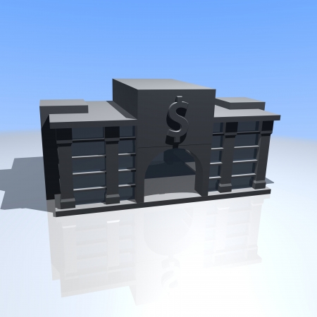 3D bankの写真素材