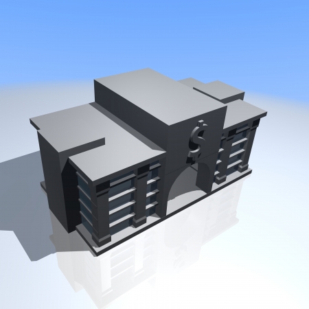 3D bankの写真素材