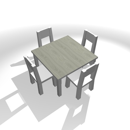 Dining tableの写真素材