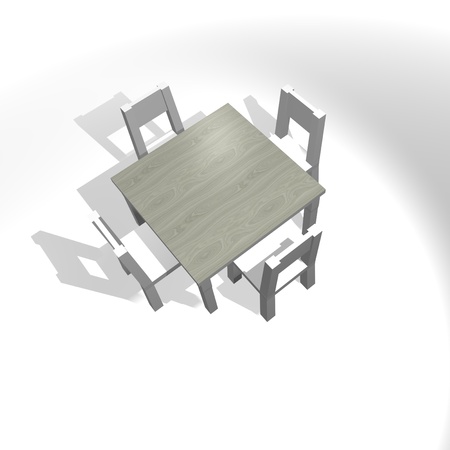 Dining tableの写真素材