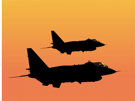 jet fighterのイラスト素材