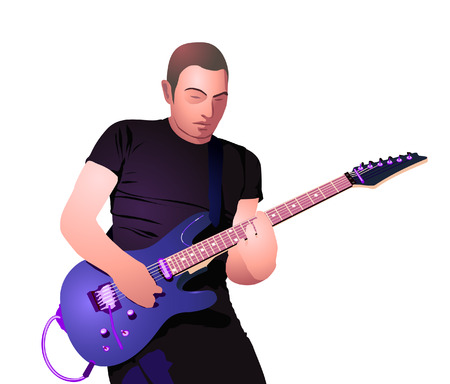 Guitar player のイラスト素材