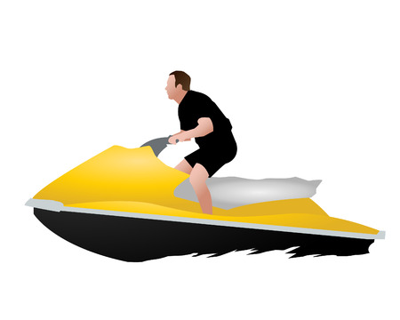 Jet skiのイラスト素材