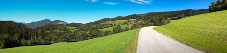 Beautiful landscape in a hiking trail in Austriaの写真素材