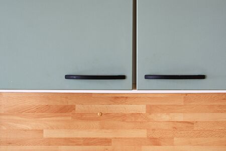 Abstract composition of kitchen cabinetの写真素材