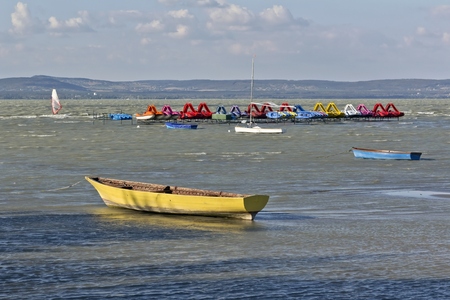 Summer on the Lake Balatonの写真素材