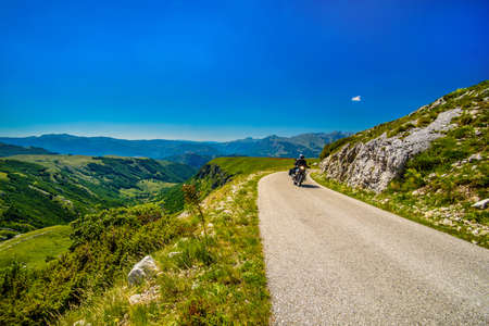 Beautiful landscape of Montenegro, Montenegro mountains, sea and mountains. Panoramaの写真素材