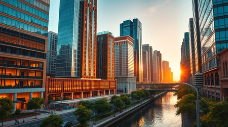 Shanghai Lujiazui Finance and Trade Zone of the modern cityの写真素材