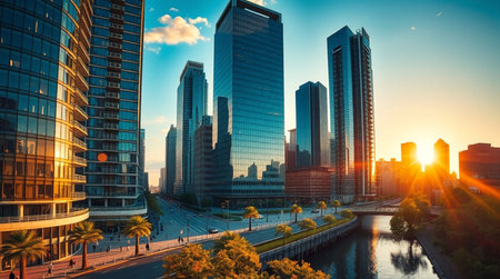 Shanghai Lujiazui Finance and Trade Zone of the modern cityの写真素材