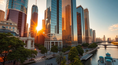 Shanghai Lujiazui Finance and Trade Zone of the modern cityの写真素材