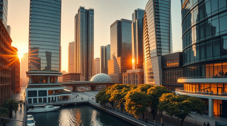 Shanghai Lujiazui Finance and Trade Zone of the modern cityの写真素材