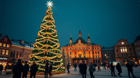 Christmas market in the old town of Riga, Latvia, Europe