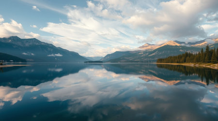 Panoramic view of Lake Louise, Banff National Park, Alberta, Canada